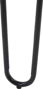 Beliani Zestaw do jadalni stół i 2 ławki szary z czarnym KEMPTON 6