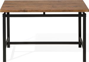 Beliani Zestaw do jadalni stół i 4 krzesła ciemne drewno z czarnym ARLINGTON 3