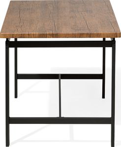 Beliani Zestaw do jadalni stół i 4 krzesła ciemne drewno z czarnym ARLINGTON 4