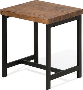 Beliani Zestaw do jadalni stół i 4 krzesła ciemne drewno z czarnym ARLINGTON 5