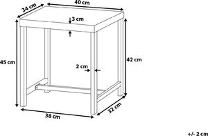 Beliani Zestaw do jadalni stół i 4 krzesła ciemne drewno z czarnym ARLINGTON 10