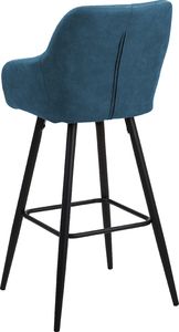 Beliani Zestaw 2 krzeseł barowych niebieski DARIEN 5