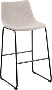 Beliani Zestaw 2 krzeseł barowych beżowy FRANKS 2