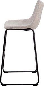 Beliani Zestaw 2 krzeseł barowych beżowy FRANKS 4