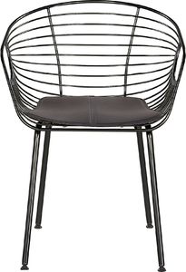 Beliani Zestaw 2 krzeseł do jadalni czarny HOBACK 3