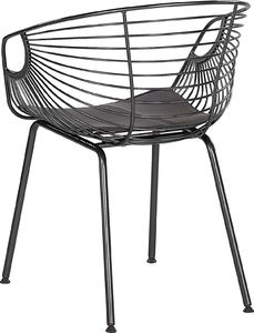 Beliani Zestaw 2 krzeseł do jadalni czarny HOBACK 4