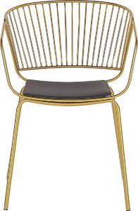 Beliani Zestaw 2 krzeseł do jadalni złoty RIGBY 3