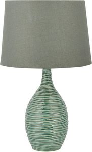 Lampa stołowa Beliani Lampka nocna ceramiczna zielona ATSAS 1