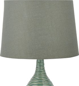 Lampa stołowa Beliani Lampka nocna ceramiczna zielona ATSAS 3