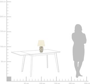 Lampa stołowa Beliani Lampa stołowa ceramiczna złota ALLIKA 2