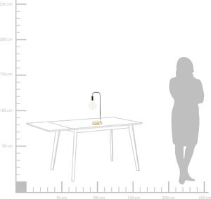 Lampa stołowa Beliani Lampa stołowa metalowa złota SAVENA 2