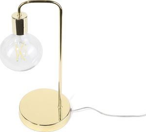 Lampa stołowa Beliani Lampa stołowa metalowa złota SAVENA 3