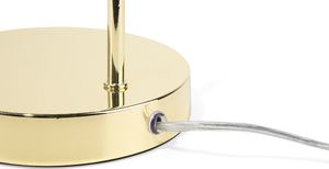 Lampa stołowa Beliani Lampa stołowa metalowa złota SAVENA 5
