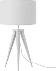 Lampa stołowa Beliani Lampa stołowa metalowa biała STILETTO 1