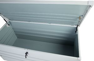 Skrzynia ogrodowa Beliani Cebrosa 400 l Jasny szary 3