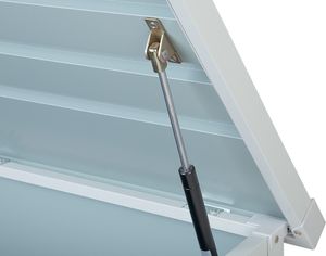 Skrzynia ogrodowa Beliani Cebrosa 400 l Jasny szary 4