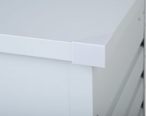 Skrzynia ogrodowa Beliani Cebrosa 400 l Jasny szary 6