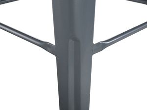 Beliani Zestaw 2 stołków barowych metalowych 60 cm szary CABRILLO 4