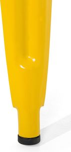 Beliani Zestaw 2 stołków barowych metalowych 60 cm żółty CABRILLO 3