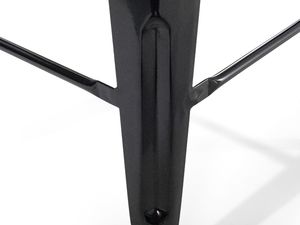 Beliani Zestaw 2 stołków barowych metalowych 76 cm czarny CABRILLO 4