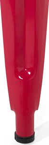 Beliani Zestaw 2 stołków barowych metalowych 60 cm czerwony CABRILLO 4