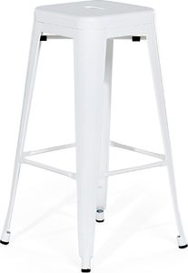 Beliani Zestaw 2 stołków barowych metalowych 76 cm biały CABRILLO 2