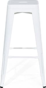 Beliani Zestaw 2 stołków barowych metalowych 76 cm biały CABRILLO 3