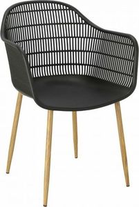 Simplet Krzesło Becker czarne/naturalne 1