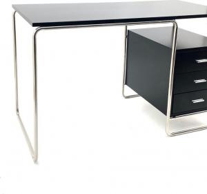 Biurko Intesi Thon Czarne 120 cm x 60 cm 7