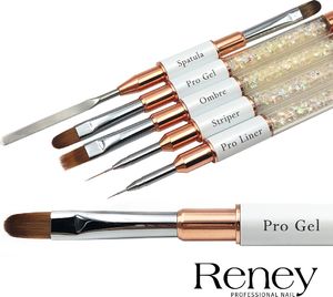 Reney Cosmetics Reney Pro Gel AN07 pędzelek do żelu Oval 5.0*11.5mm uniwersalny 3