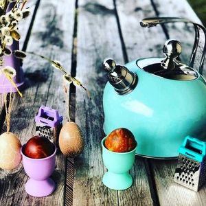 Fissman Czajnik stalowy turkusowy z gwizdkiem 2,5L Fissman Paloma 2