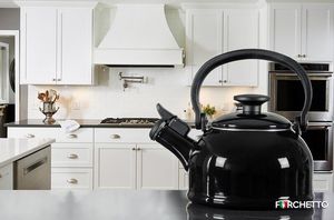 Forchetto Czajnik emaliowany Forchetto Retro czarny 1,6l z gwizdkiem 4