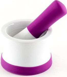 Gipfel Moździerz ceramiczny biały z fioletowym silikonem 11 cm Gipfel 2