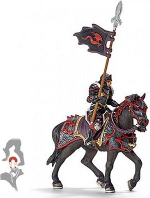 Figurka Schleich Rycerz Smoka z lancą na koniu - 70102 1