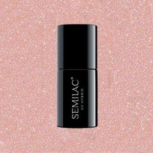 Semilac Semilac Extend 804 Lakier Hybrydowy 5in1 Glitter Soft Beige 1