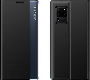 Hurtel New Sleep Case pokrowiec etui z klapką z funkcją podstawki Samsung Galaxy A02s czarny 1