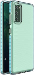 Hurtel Spring Case pokrowiec żelowe etui z kolorową ramką do Samsung Galaxy S21+ 5G (S21 Plus 5G) niebieski 1