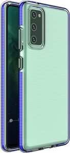 Hurtel Spring Case pokrowiec żelowe etui z kolorową ramką do Samsung Galaxy S21+ 5G (S21 Plus 5G) niebieski 1
