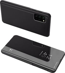 Hurtel Clear View Case futerał etui z klapką Samsung Galaxy A72 czarny 1