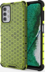 Hurtel Honeycomb etui pancerny pokrowiec z żelową ramką Samsung Galaxy A32 5G zielony 1
