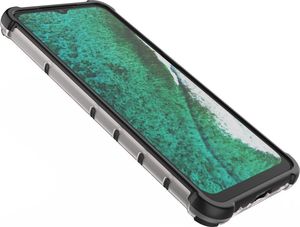 Hurtel Honeycomb etui pancerny pokrowiec z żelową ramką Samsung Galaxy A32 5G zielony 13