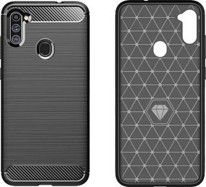 Hurtel Carbon Case elastyczne etui pokrowiec Samsung Galaxy A11 / M11 niebieski 2