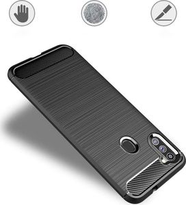 Hurtel Carbon Case elastyczne etui pokrowiec Samsung Galaxy A11 / M11 niebieski 4