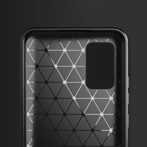 Hurtel Carbon Case elastyczne etui pokrowiec Oppo Reno 4 czarny 3