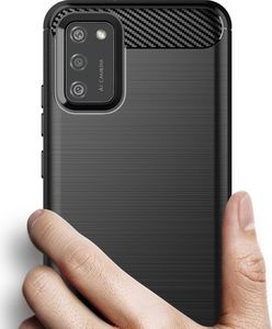 Hurtel Carbon Case elastyczne etui pokrowiec Oppo Reno 4 czarny 5