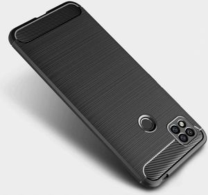 Hurtel Carbon Case elastyczne etui pokrowiec Oppo A15 czarny 6
