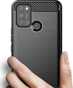 Hurtel Carbon Case elastyczne etui pokrowiec Oppo A53 czarny 5