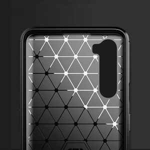 Hurtel Carbon Case elastyczne etui pokrowiec Oppo Reno3 / A91 / F15 czarny 2