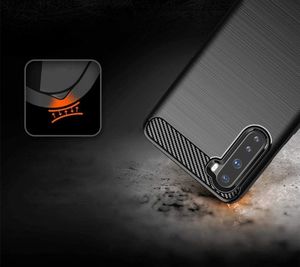 Hurtel Carbon Case elastyczne etui pokrowiec Oppo Reno3 / A91 / F15 czarny 3