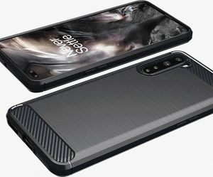 Hurtel Carbon Case elastyczne etui pokrowiec Oppo Reno3 / A91 / F15 czarny 4